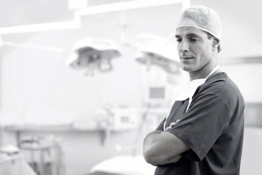 surgeon in an operating room